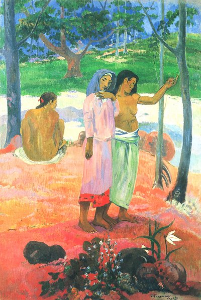 Der Ruf von Gauguin als Kunstdruck auf Leinwand