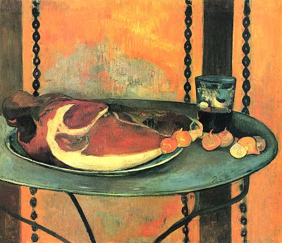 Der Schinken von Gauguin als Kunstdruck auf Leinwand