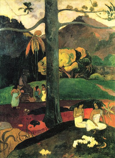 Frueher Mata mua von Paul Gauguin als Kunstdruck auf Leinwand