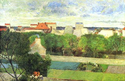 Gebmuesebauern in Vauguirard von Paul Gauguin als Kunstdruck auf Leinwand