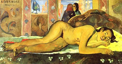 Nevermore von Paul Gauguin als Kunstdruck auf Leinwand