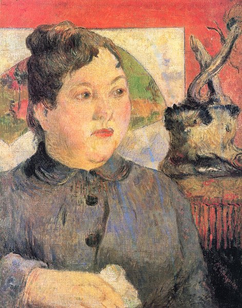 Kunstdruck Portrait der Madame Alexandre Kohler von Paul Gauguin als Leinwandbild