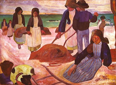 Tangsammler von Paul Gauguin als Kunstdruck auf Leinwand