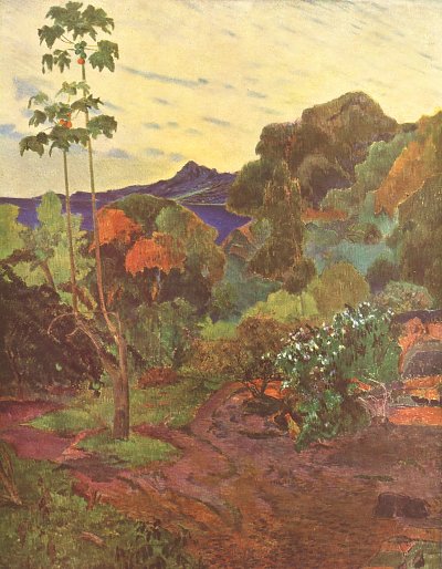 Tropische Pflanzenwelt von Paul Gauguin als Kunstdruck auf Leinwand