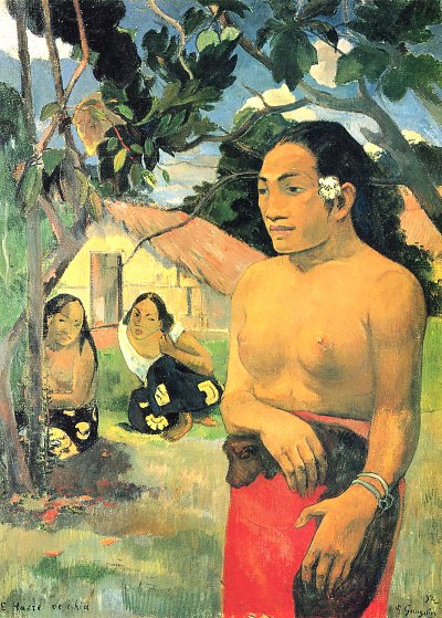 Wohin gehst du von Paul Gauguin als Kunstdruck auf Leinwand