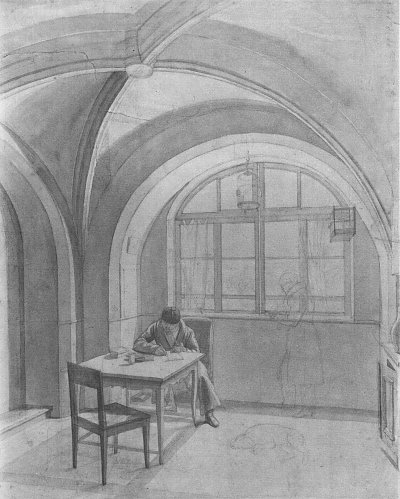 Der Albrechtskeller in Meißen von Georg Friedrich Kersting als Kunstdruck auf Leinwand
