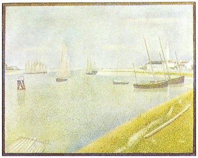 Der Kanal von Gravelines von Georges Seurat als Kunstdruck auf Leinwand