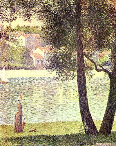 Die Seine bei Courbevoie von Georges Seurat als Kunstdruck auf Leinwand