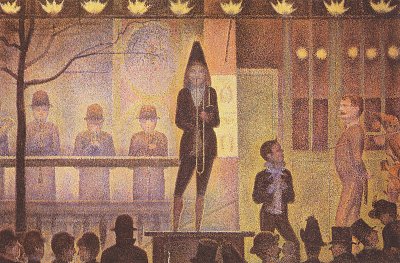 Die Zirkusparade von Georges Seurat als Kunstdruck auf Leinwand