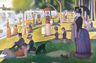 Ein Sonntag auf La Grande Jatte von Georges Seurat als Kunstdruck auf Leinwand