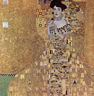 Adele Bloch Bauer von Gustav Klimt als Kunstdruck auf Leinwand