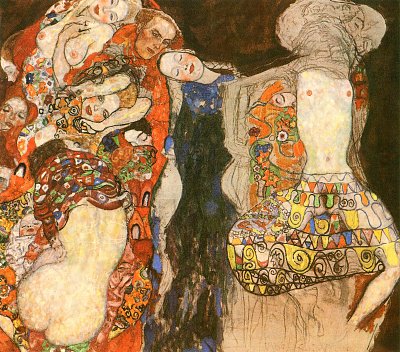Die Braut von Gustav Klimt als Kunstdruck auf Leinwand