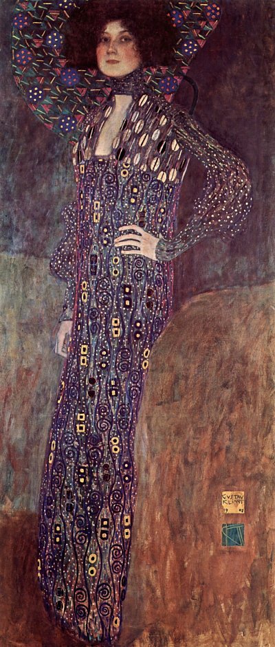 Emilie Floege von Gustav Klimt als Kunstdruck auf Leinwand