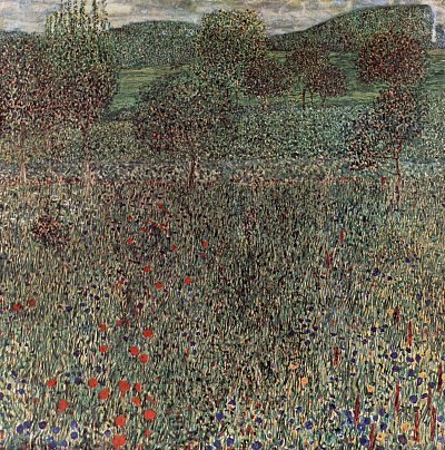 Gartenlandschaft von Gustav Klimt als Kunstdruck auf Leinwand