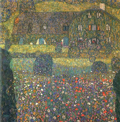 Landhaus am Attersee von Gustav Klimt als Kunstdruck auf Leinwand