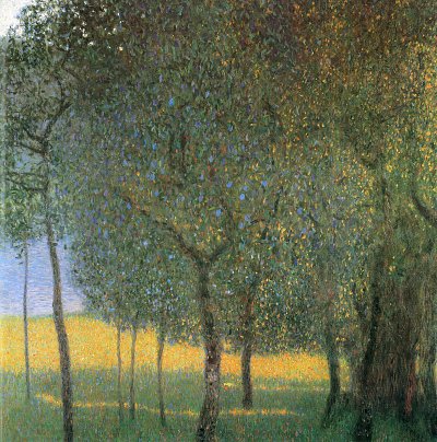 Obstbaeume von Gustav Klimt als Kunstdruck auf Leinwand