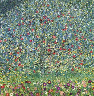 Obstgarten mit Rosen von Gustav Klimt als Kunstdruck auf Leinwand
