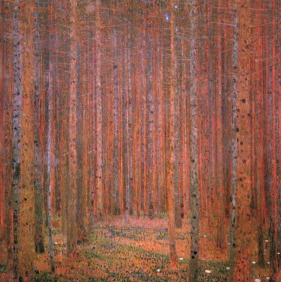 Tannenwald 1 von Gustav Klimt als Kunstdruck auf Leinwand