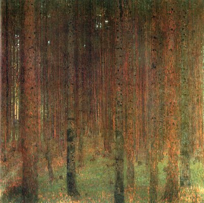Tannenwald 2 von Gustav Klimt als Kunstdruck auf Leinwand