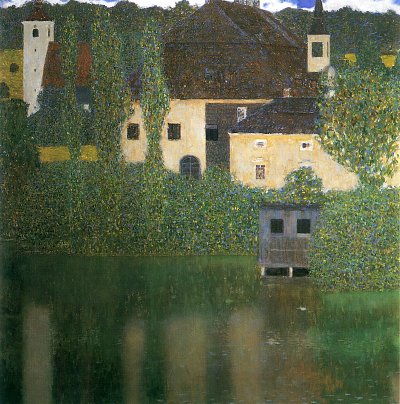 Wasserschloss von Gustav Klimt als Kunstdruck auf Leinwand