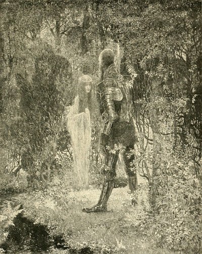 Melusinenmärchen von Heinrich-Vogeler als Kunstdruck auf Leinwand