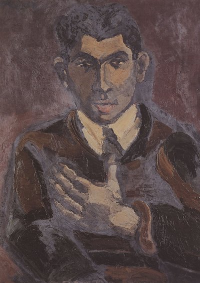 Bildnis Robert le Masle von Helmut Kolle als Kunstdruck auf Leinwand