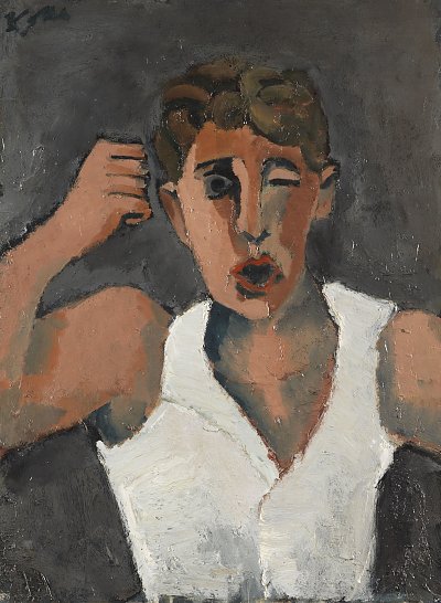Der Zornige von Helmut Kolle als Kunstdruck auf Leinwand