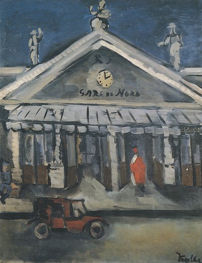 Eingang zur Gare du Nord von Helmut Kolle als Kunstdruck auf Leinwand