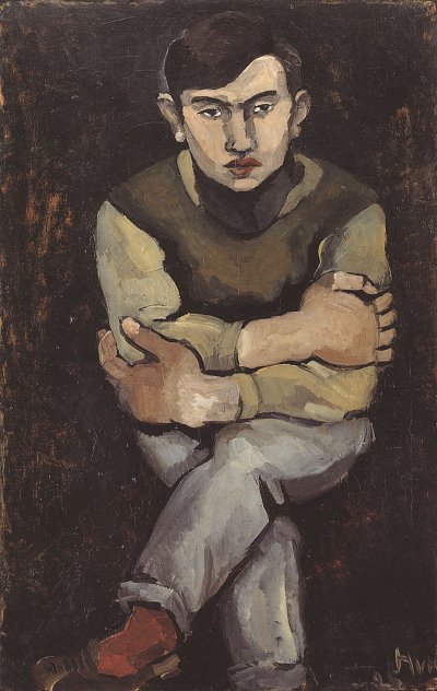 Porträt Edmond von Helmut Kolle als Kunstdruck auf Leinwand