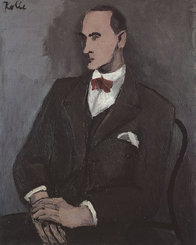 Wilhelm Uhde Portrait von Helmut Kolle als Kunstdruck auf Leinwand