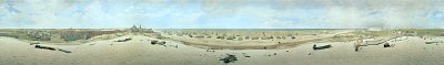 Panorama von Hendrik Willem Mesdag als Kunstdruck auf Leinwand