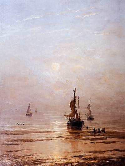 Summer Evening Scheveningen Sun von Hendrik Willem Mesdag als Kunstdruck auf Leinwand
