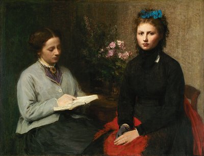 A Leitura von Henri Fantin Latour als Kunstdruck auf Leinwand