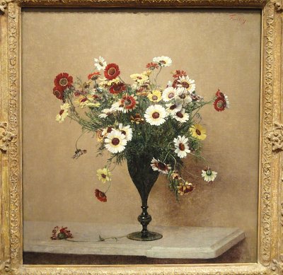 Chrysanthemums von Henri Fantin Latour als Kunstdruck auf Leinwand