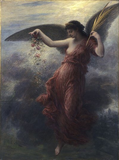Immortality von Henri Fantin Latour als Kunstdruck auf Leinwand