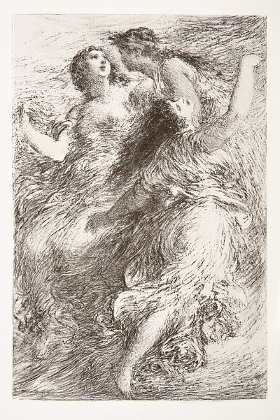 L Or du Rhin von Henri Fantin Latour als Kunstdruck auf Leinwand