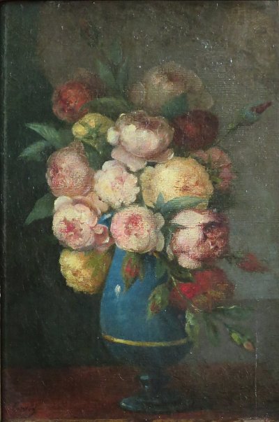 Peonies in a Vase von Henri Fantin Latour als Kunstdruck auf Leinwand