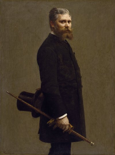 Portraet des Leon Maître von Henri Fantin Latour als Kunstdruck auf Leinwand