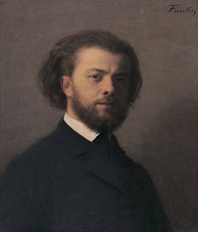 Retrato de Fantin von Henri Fantin Latour als Kunstdruck auf Leinwand