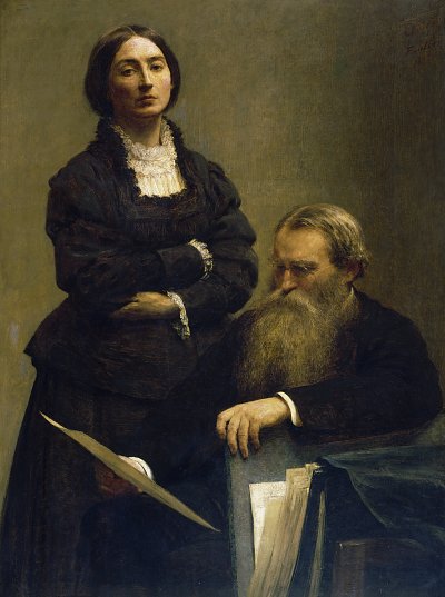 Retrato de M e Mme Edwards von Henri Fantin Latour als Kunstdruck auf Leinwand