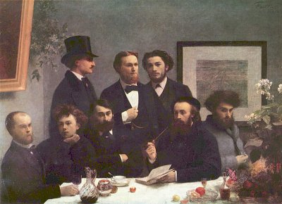 Tischecke von Henri Fantin Latour als Kunstdruck auf Leinwand