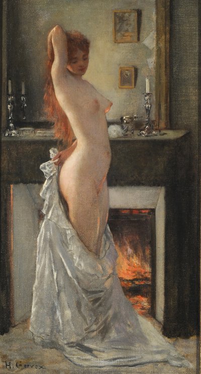 Parisina En Su Toilette von Henri Gervex als Kunstdruck auf Leinwand
