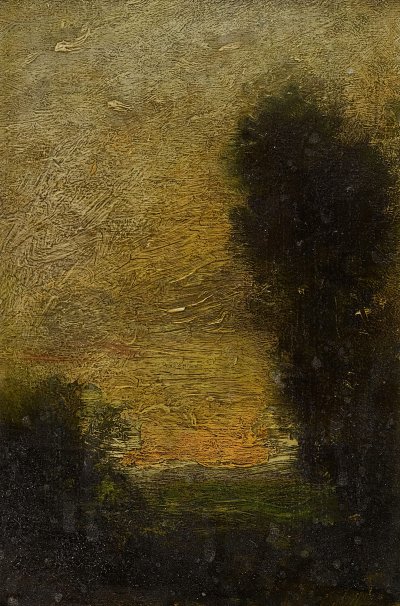 Afterglow von Henri Harpignies als Kunstdruck auf Leinwand