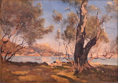 Arbres a Beaulieu von Henri Harpignies als Kunstdruck auf Leinwand