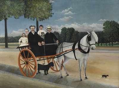 La Carriole du pere Junier von Henri Rousseau als Kunstdruck auf Leinwand