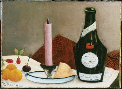 The Pink Candle von Henri Rousseau als Kunstdruck auf Leinwand