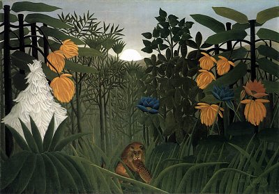 The Repast o the Lion von Henri Rousseau als Kunstdruck auf Leinwand