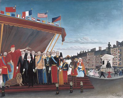The Representatives of Foreign Powers Coming to Greet the Republic as a Sign of Peace von Henri Rousseau als Kunstdruck auf Leinwand