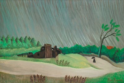 Un matin de pluie von Henri Rousseau als Kunstdruck auf Leinwand