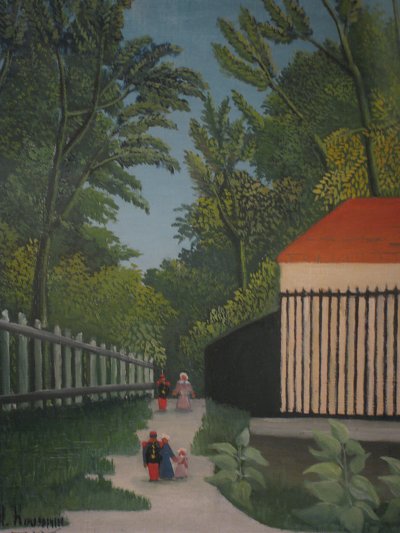 View of Montsouris Park von Henri Rousseau als Kunstdruck auf Leinwand